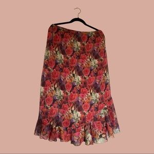 Vintage Floral Skirt